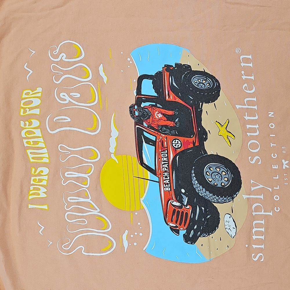 Simply Southern Tan Tee with Sunny Days Graphic